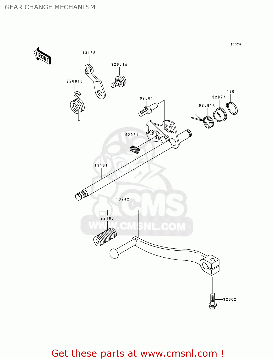 GEAR CHANGE MECHANISM BJ250A3 ESTRELLA 1995 FG
