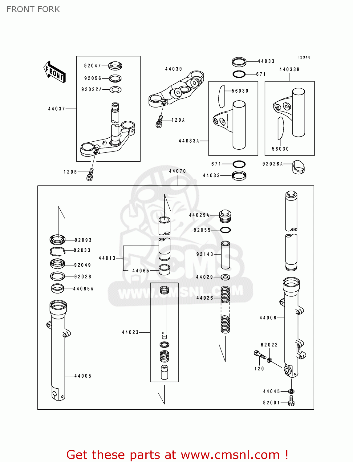 FRONT FORK BJ250A3 ESTRELLA 1995 FG