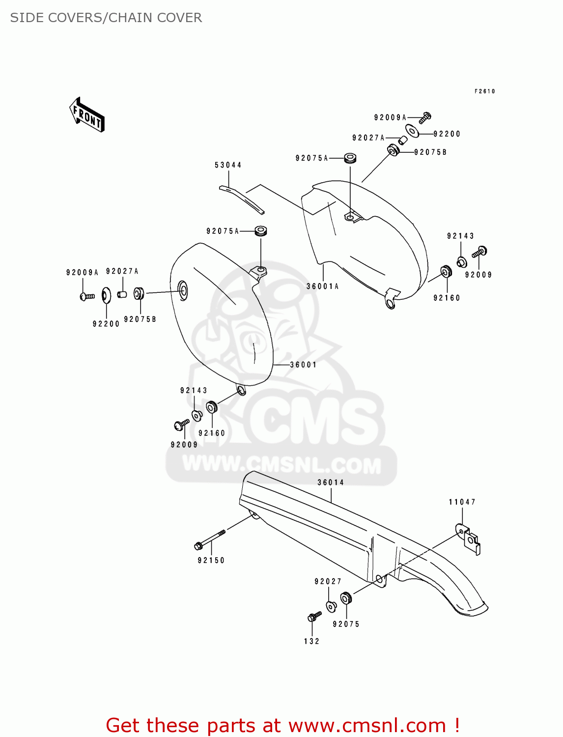 SIDE COVERS/CHAIN COVER BJ250A3 ESTRELLA 1995 FG