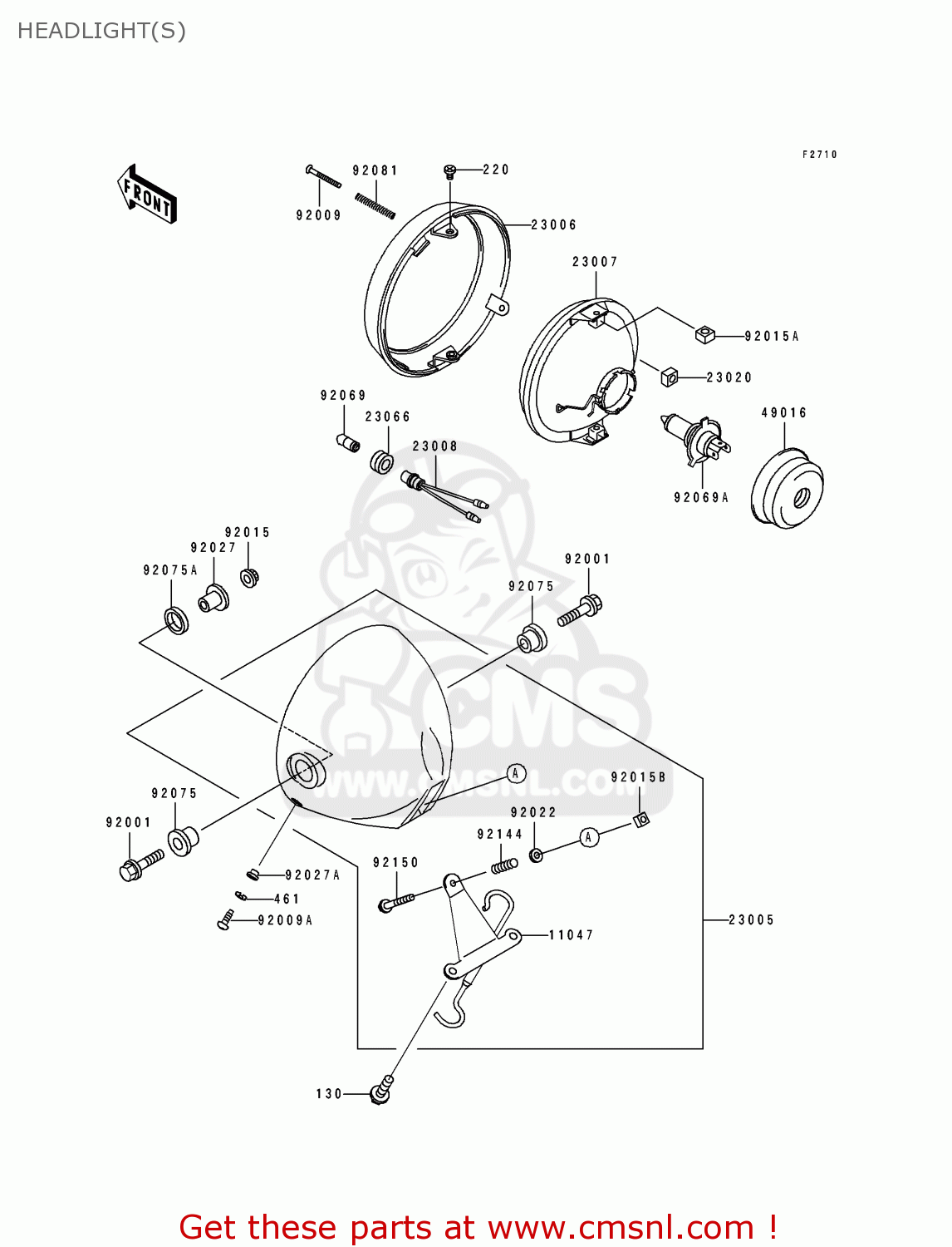 HEADLIGHT(S) BJ250A3 ESTRELLA 1995 FG
