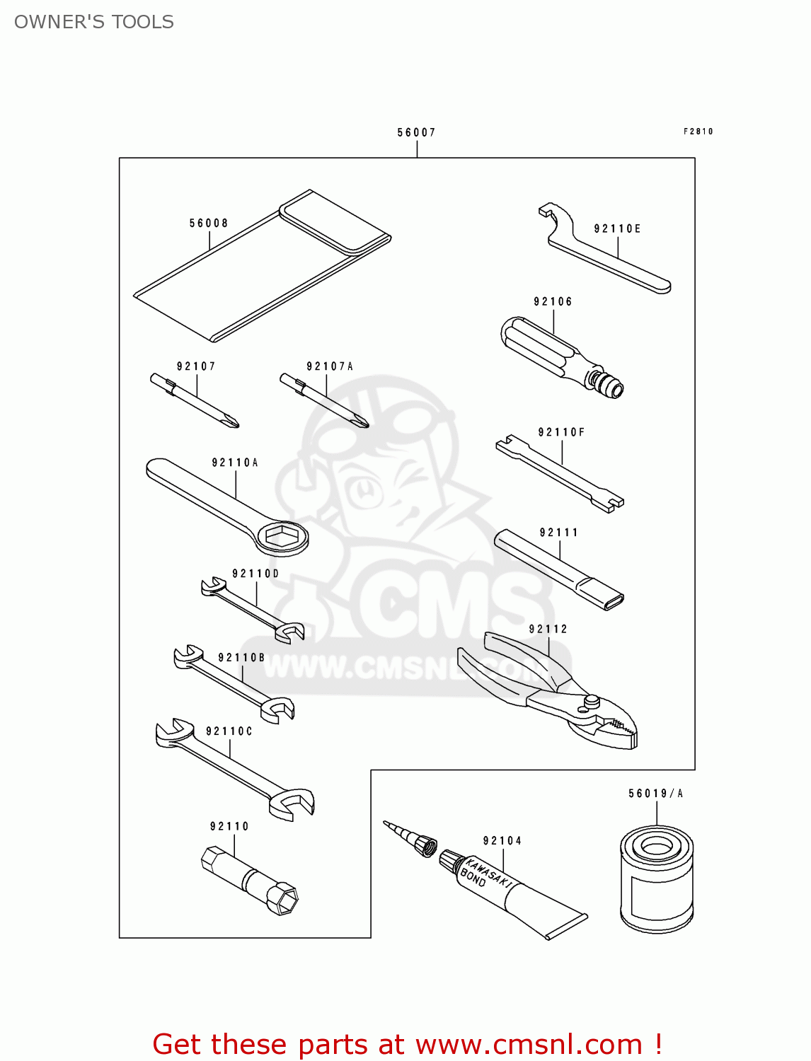 OWNER'S TOOLS BJ250A3 ESTRELLA 1995 FG