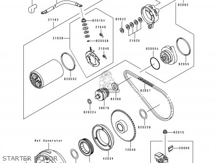STARTER MOTOR - BJ250A3 ESTRELLA 1995 FG