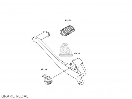 BRAKE PEDAL - BJ250A3 ESTRELLA 1995 FG