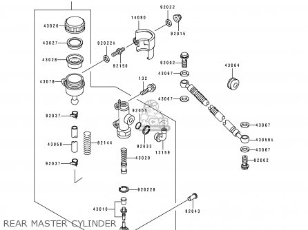 REAR MASTER CYLINDER - BJ250A3 ESTRELLA 1995 FG
