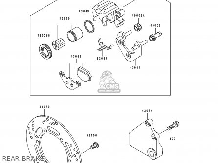 REAR BRAKE - BJ250A3 ESTRELLA 1995 FG