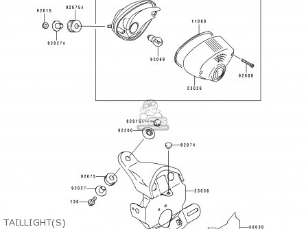 TAILLIGHT(S) - BJ250A3 ESTRELLA 1995 FG