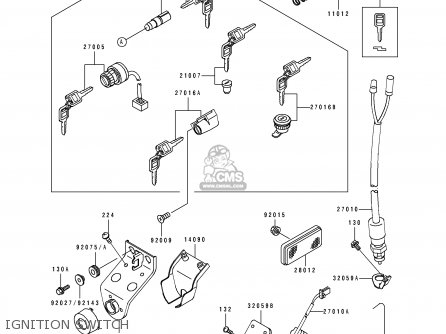 IGNITION SWITCH - BJ250A3 ESTRELLA 1995 FG