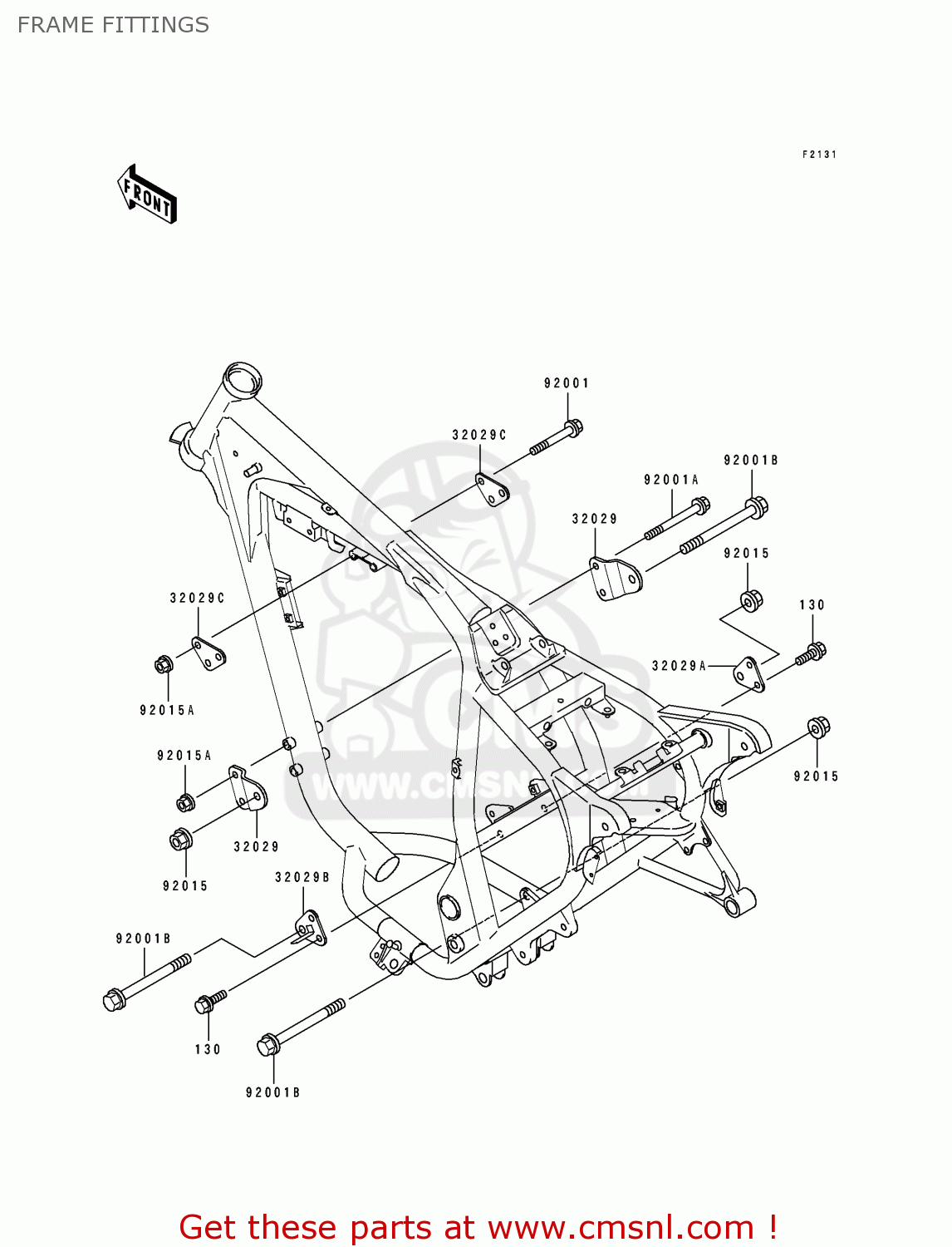 FRAME FITTINGS BJ250C2 ESTRELLA 1996 FRANCE NL AR FG