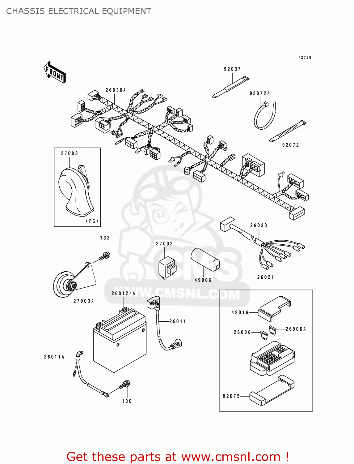 CHASSIS ELECTRICAL EQUIPMENT BJ250C2 ESTRELLA 1996 FRANCE NL AR FG