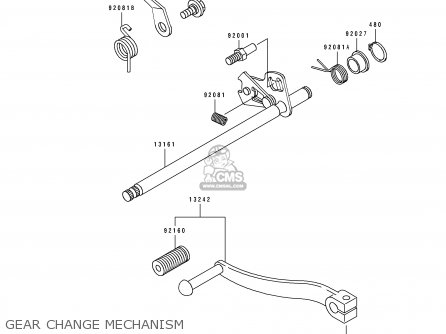 GEAR CHANGE MECHANISM - BJ250C2 ESTRELLA 1996 FRANCE NL AR FG