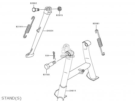 STAND(S) - BJ250C2 ESTRELLA 1996 FRANCE NL AR FG