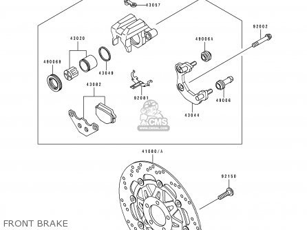 FRONT BRAKE - BJ250C2 ESTRELLA 1996 FRANCE NL AR FG