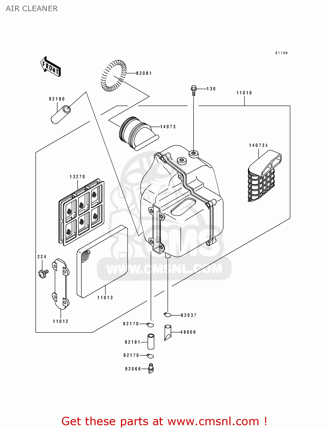 AIR CLEANER BJ250C3 ESTRELLA 1997 AUSTRIA
