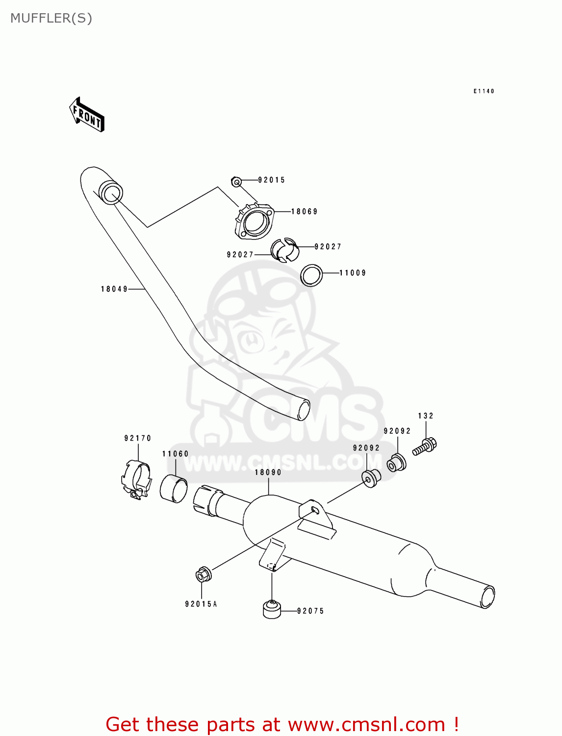 MUFFLER(S) BJ250C3 ESTRELLA 1997 AUSTRIA
