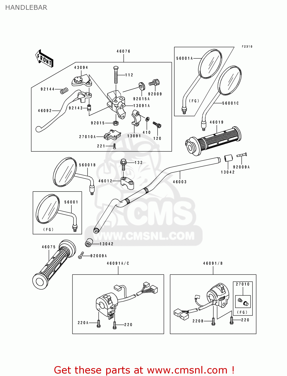 HANDLEBAR BJ250C3 ESTRELLA 1997 AUSTRIA