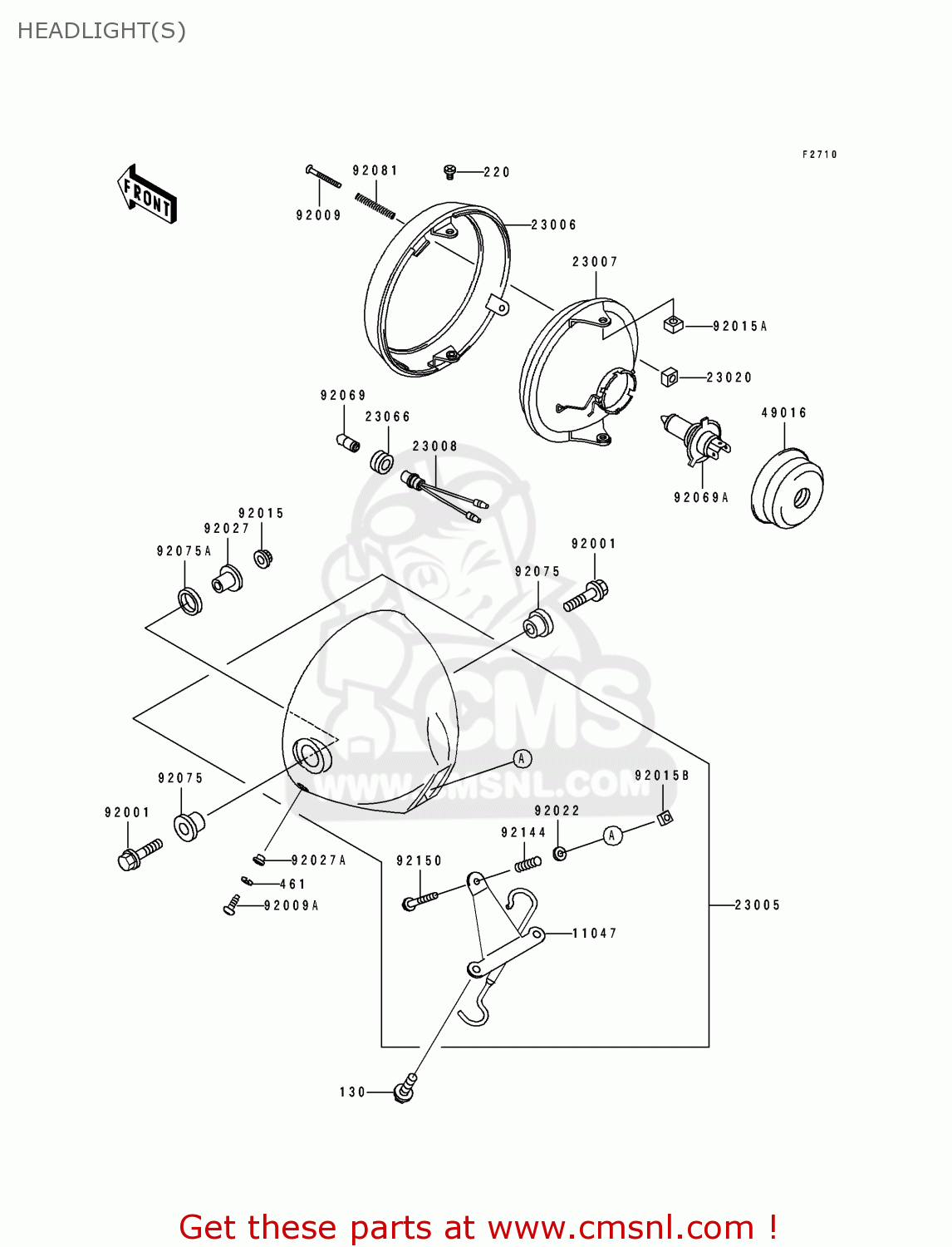HEADLIGHT(S) BJ250C3 ESTRELLA 1997 AUSTRIA