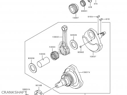 CRANKSHAFT - BJ250C3 ESTRELLA 1997 AUSTRIA