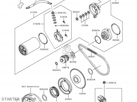 STARTER MOTOR - BJ250C3 ESTRELLA 1997 AUSTRIA