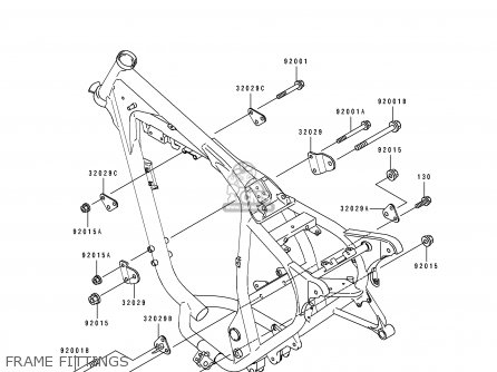 FRAME FITTINGS - BJ250C3 ESTRELLA 1997 AUSTRIA