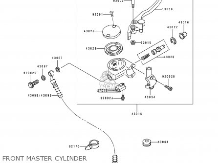 FRONT MASTER CYLINDER - BJ250C3 ESTRELLA 1997 AUSTRIA
