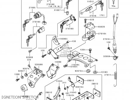 IGNITION SWITCH - BJ250C3 ESTRELLA 1997 AUSTRIA