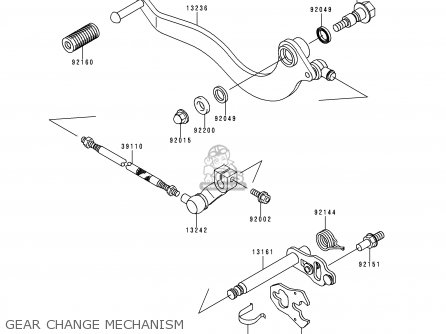 GEAR CHANGE MECHANISM - BN125A1 ELIMINATOR 1998 EUROPE UK FR AR FG GR NR SD SP ST