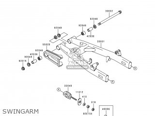 SWINGARM - BN125A1 ELIMINATOR 1998 EUROPE UK FR AR FG GR NR SD SP ST