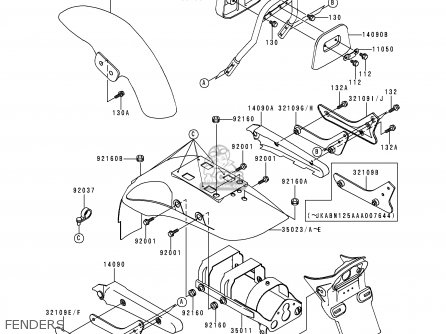 FENDERS - BN125A1 ELIMINATOR 1998 EUROPE UK FR AR FG GR NR SD SP ST