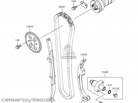 CAMSHAFT(S)/TENSIONER - BN125A2 ELIMINATOR 1999 EUROPE UK FR AR FG GR NR SD SP ST