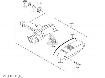 TAILLIGHT(S) - BN125A2 ELIMINATOR 1999 EUROPE UK FR AR FG GR NR SD SP ST