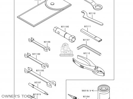 OWNER'S TOOLS - BN125A2 ELIMINATOR 1999 EUROPE UK FR AR FG GR NR SD SP ST