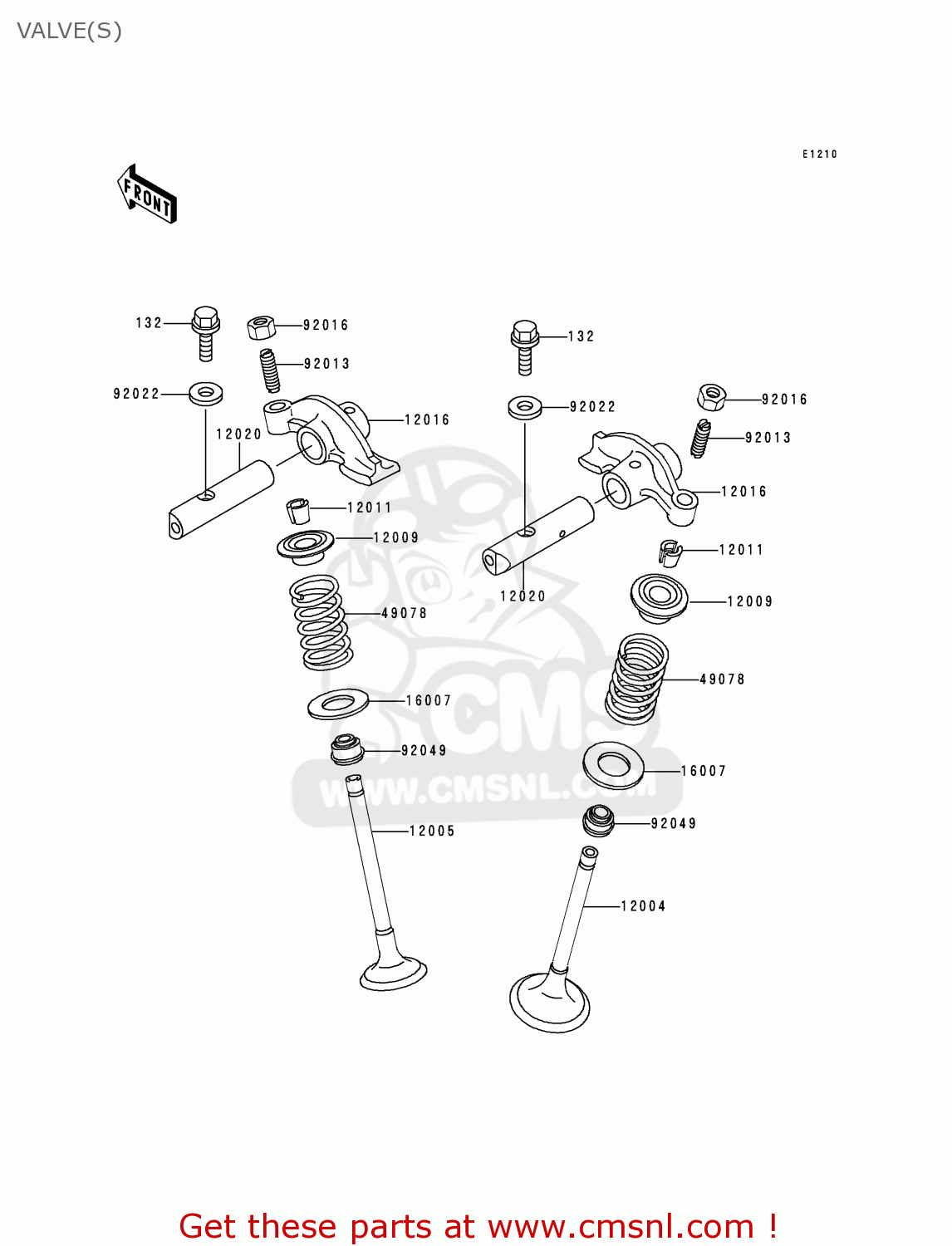 VALVE(S) BN125A3 ELIMINATOR 2000 EUROPE UK FR NR