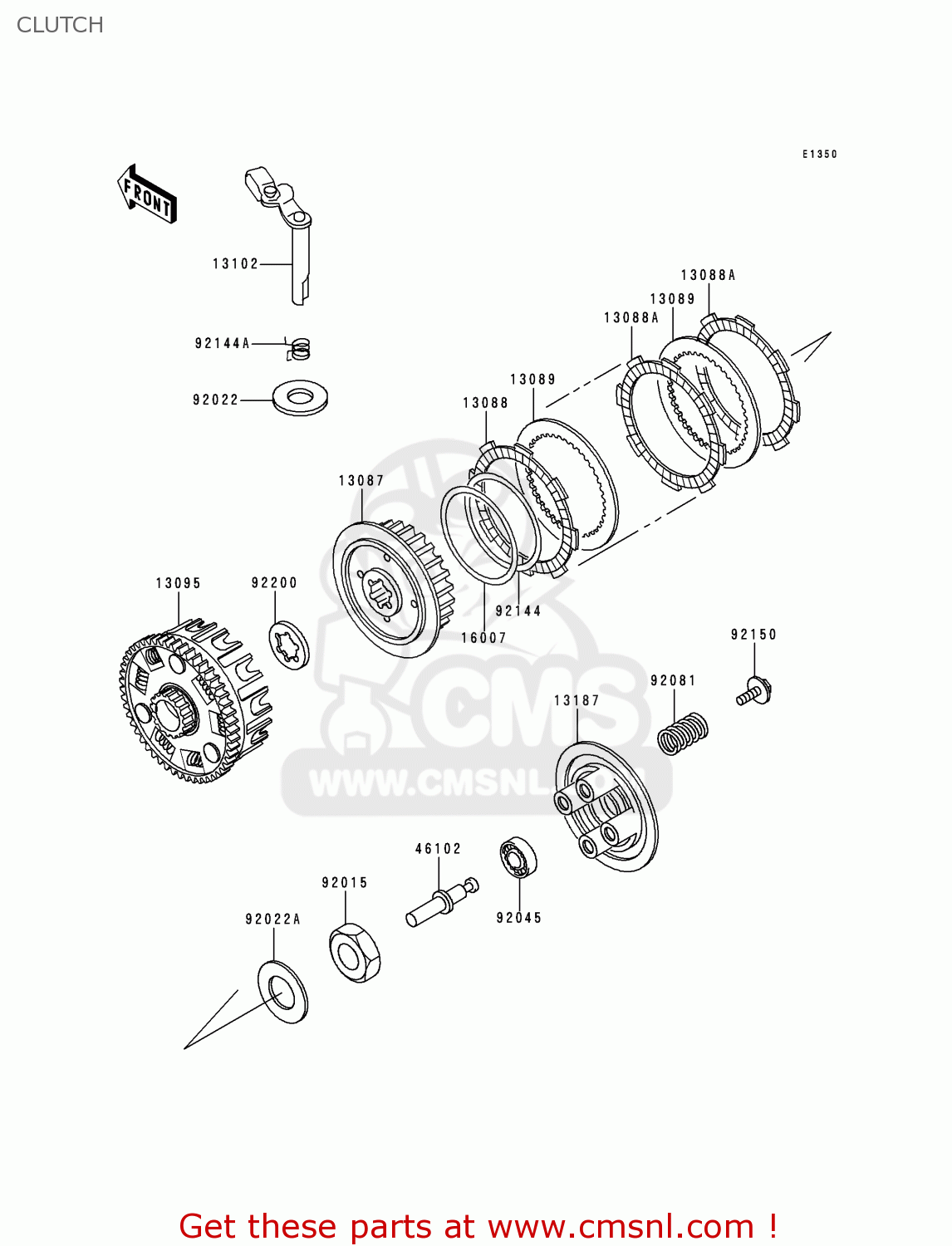 CLUTCH BN125A3 ELIMINATOR 2000 EUROPE UK FR NR