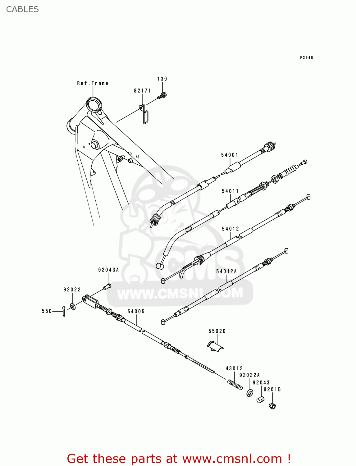 CABLES BN125A3 ELIMINATOR 2000 EUROPE UK FR NR