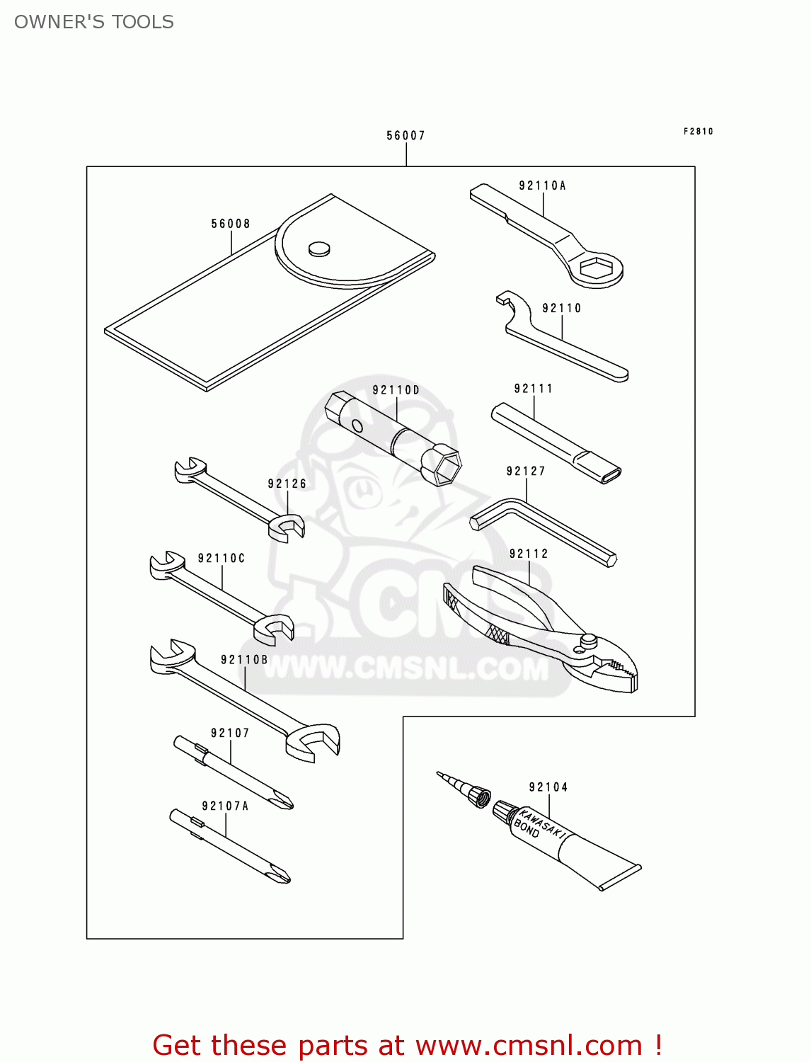 OWNER'S TOOLS BN125A3 ELIMINATOR 2000 EUROPE UK FR NR
