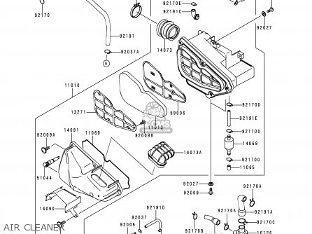 AIR CLEANER - BN125A3 ELIMINATOR 2000 EUROPE UK FR NR