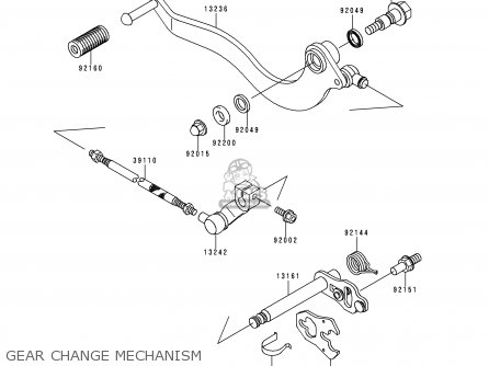 GEAR CHANGE MECHANISM - BN125A3 ELIMINATOR 2000 EUROPE UK FR NR