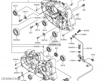 CRANKCASE - BN125A3 ELIMINATOR 2000 EUROPE UK FR NR