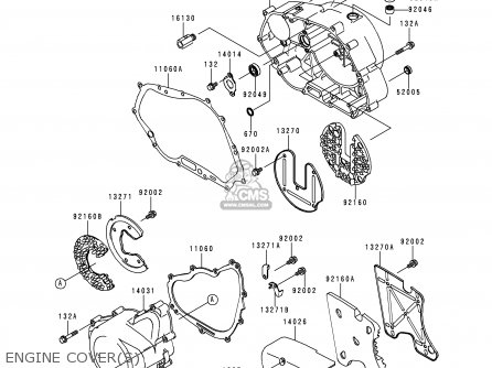ENGINE COVER(S) - BN125A3 ELIMINATOR 2000 EUROPE UK FR NR