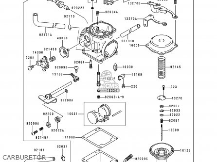 CARBURETOR - BN125A3 ELIMINATOR 2000 EUROPE UK FR NR