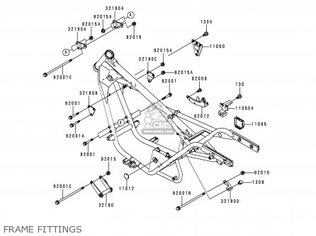 FRAME FITTINGS - BN125A3 ELIMINATOR 2000 EUROPE UK FR NR