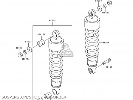 SUSPENSION/SHOCK ABSORBER - BN125A3 ELIMINATOR 2000 EUROPE UK FR NR
