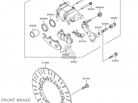 FRONT BRAKE - BN125A3 ELIMINATOR 2000 EUROPE UK FR NR