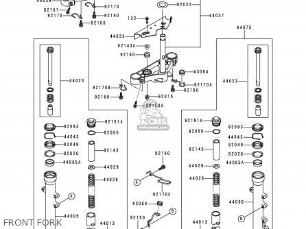 FRONT FORK - BN125A3 ELIMINATOR 2000 EUROPE UK FR NR