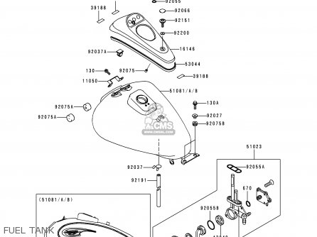 FUEL TANK - BN125A3 ELIMINATOR 2000 EUROPE UK FR NR