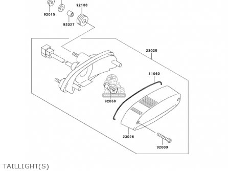 TAILLIGHT(S) - BN125A4 ELIMINATOR 2001 USA CANADA
