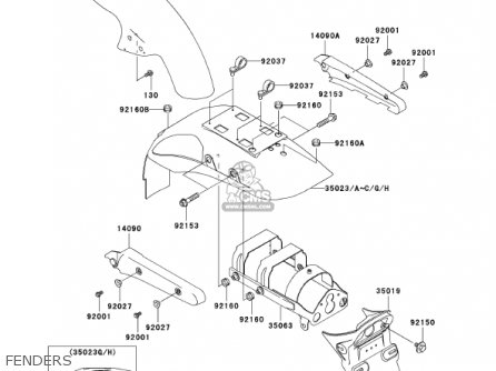 FENDERS - BN125A4 ELIMINATOR 2001 USA CANADA