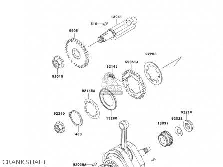 CRANKSHAFT - BN125A4 ELIMINATOR 2001 USA CANADA
