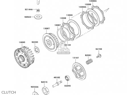 CLUTCH - BN125A4 ELIMINATOR 2001 USA CANADA