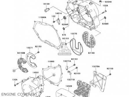 ENGINE COVER(S) - BN125A4 ELIMINATOR 2001 USA CANADA